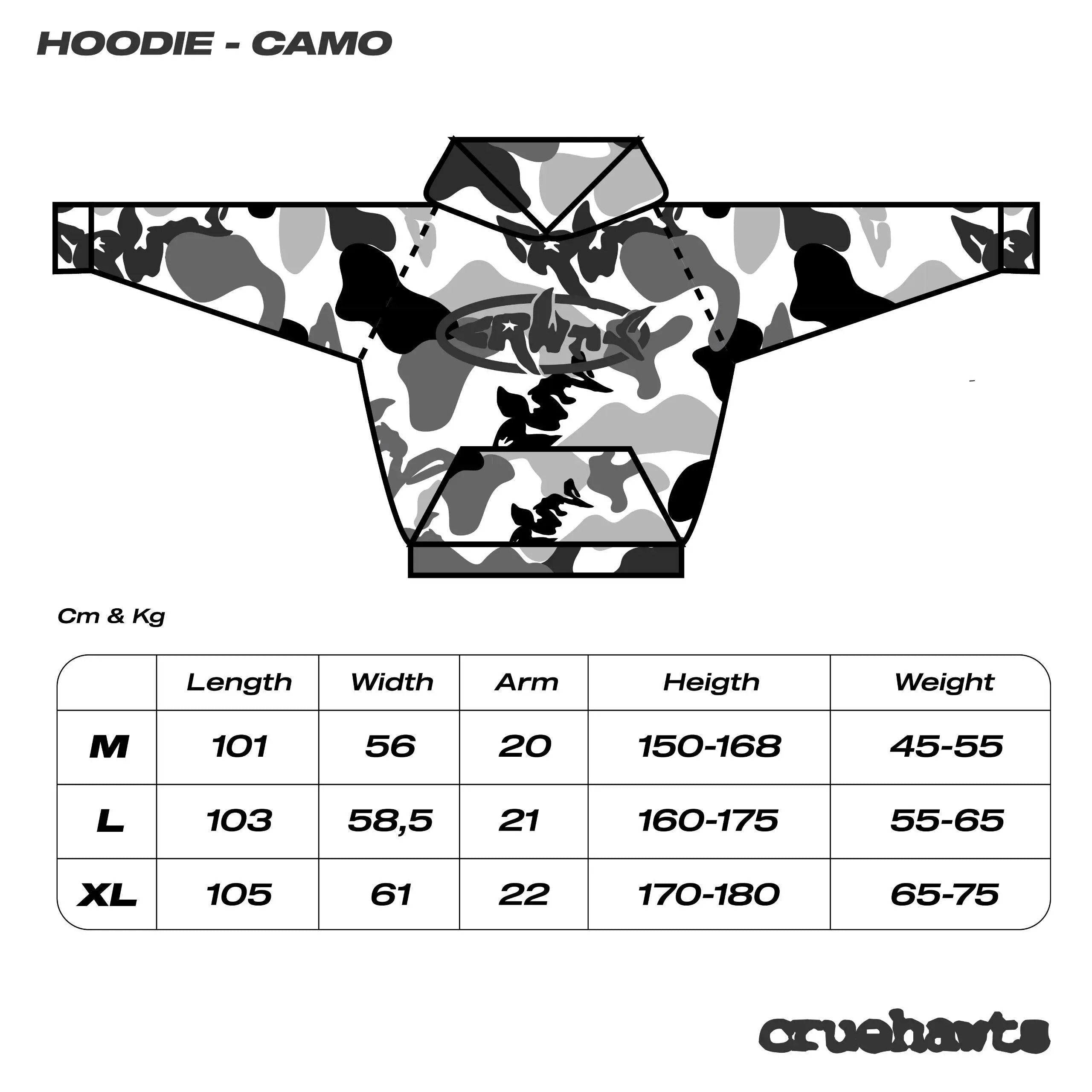 Hoodie Camo - CRUEHAWTS