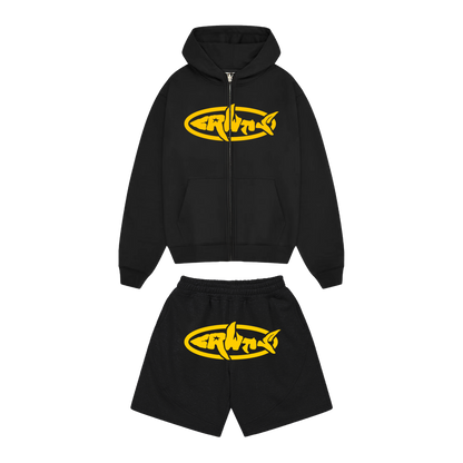 Hoodie Zip/Short Premium Tracksuit